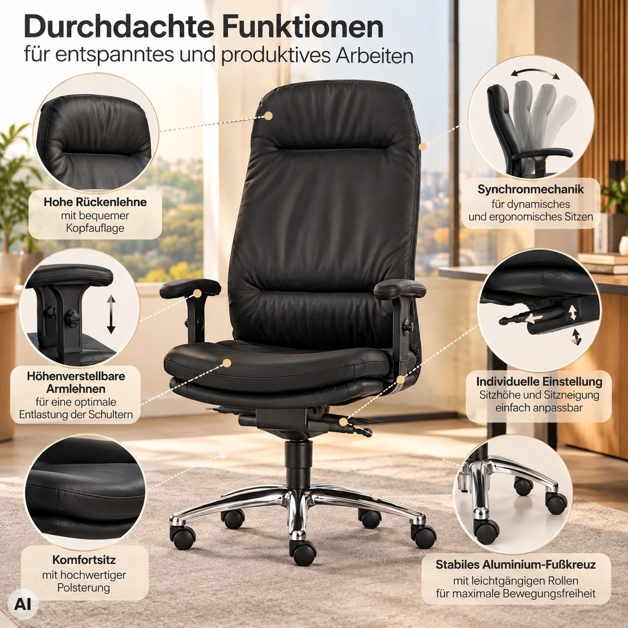 Chefsessel TOP - Luxus Sessel