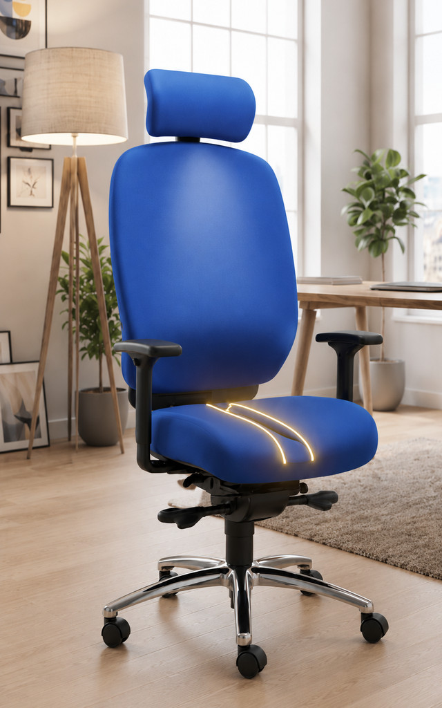 Mister Office L mit Kopfstütze - Bequemer Profi Bürostuhl 